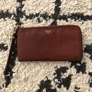 Fossil Leather Wristlet/Wallet
